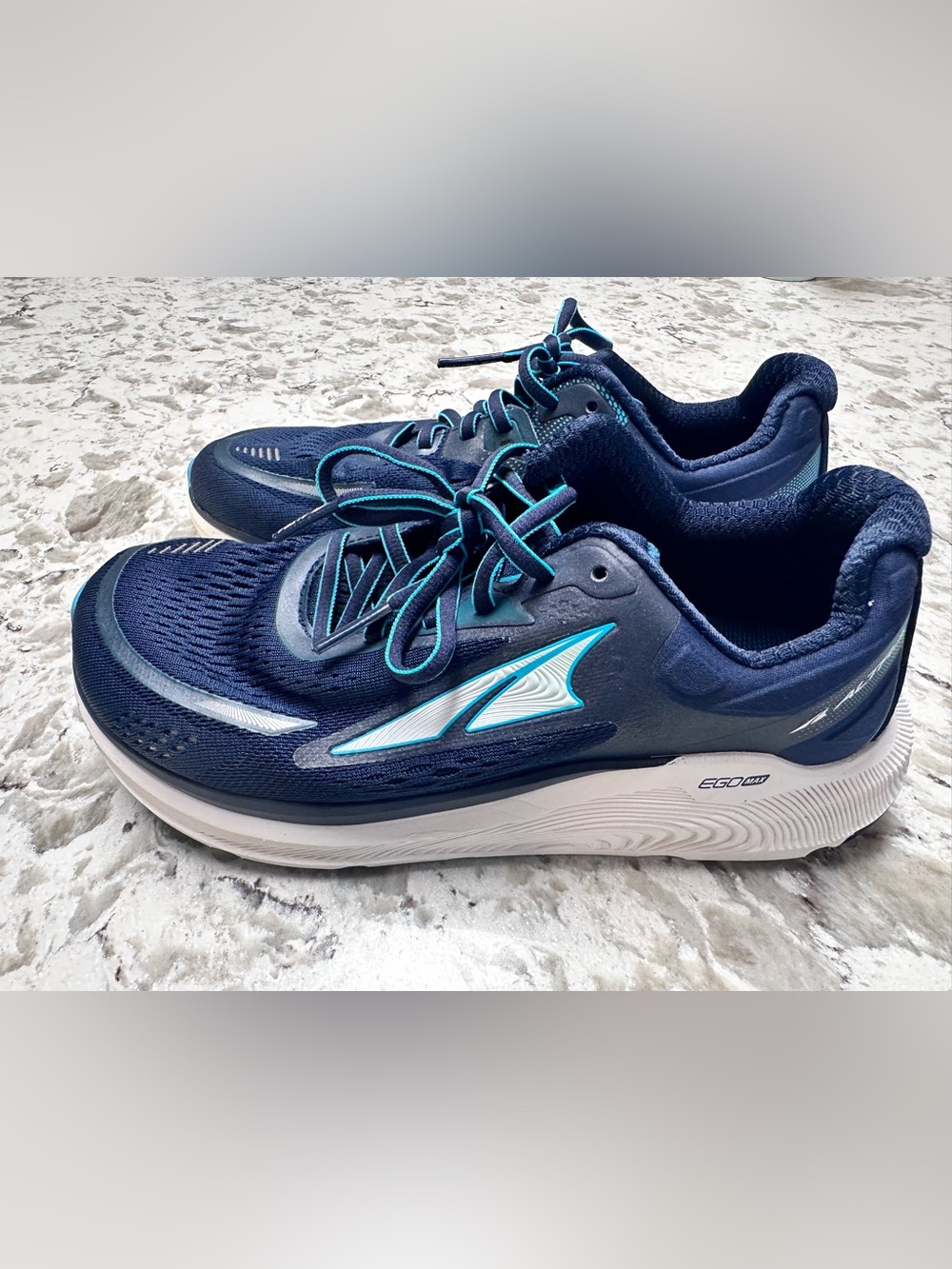 Altra Navy and Teal Trail-Ready Running Shoes